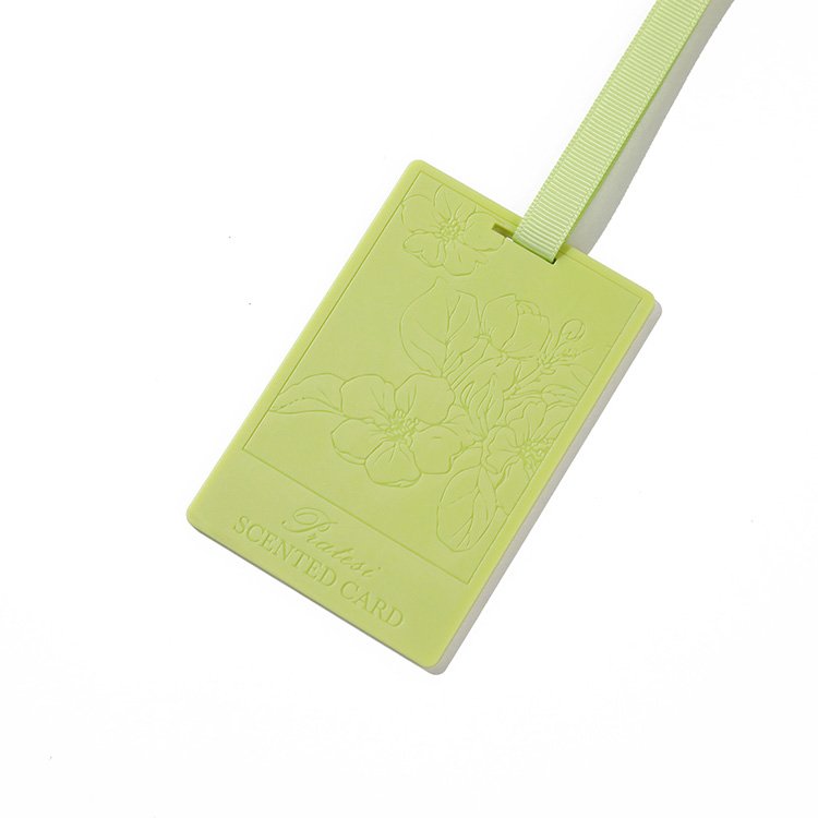 2024 Trendy Style Long Lasting Scented Leather Cards Aroma Plastic Home Car Hanging Air Freshener