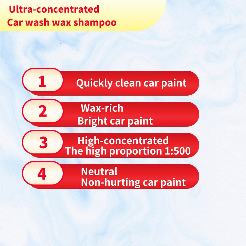 GS car wash soap and wax high concentrated Car Wash Detergent Car wash shampoo