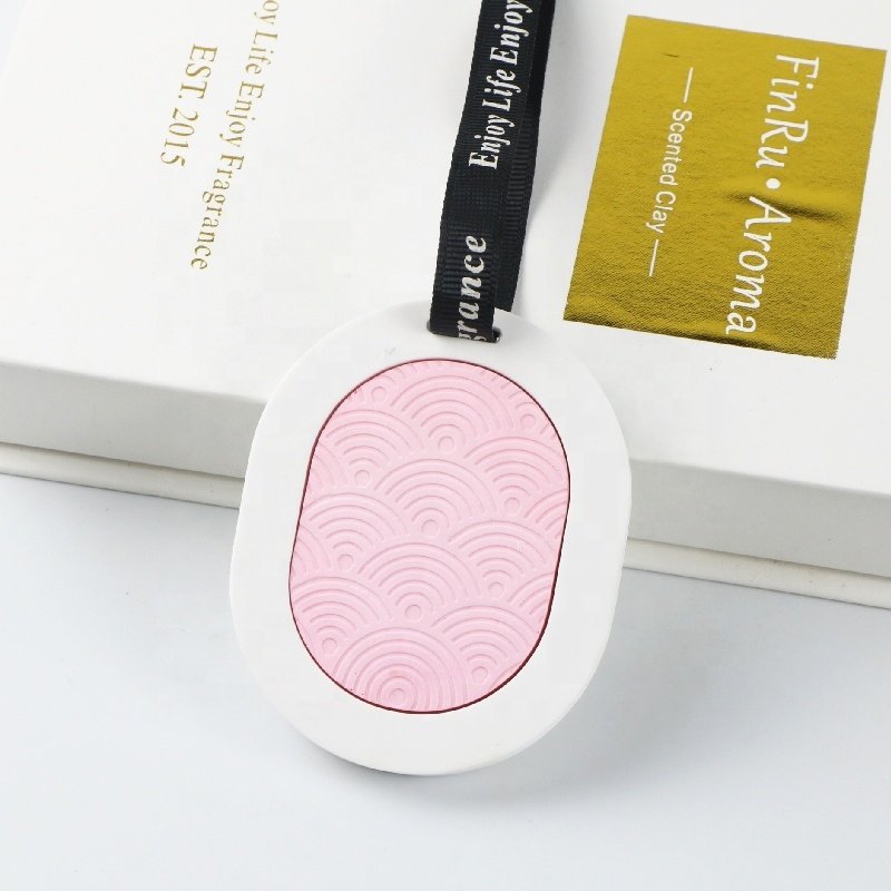 Color Matched Hanging Home Scented Ceramic Aroma Plaster Porcelain Fragrance Essential Oil Diffuser Car Wardrobe Air Freshener