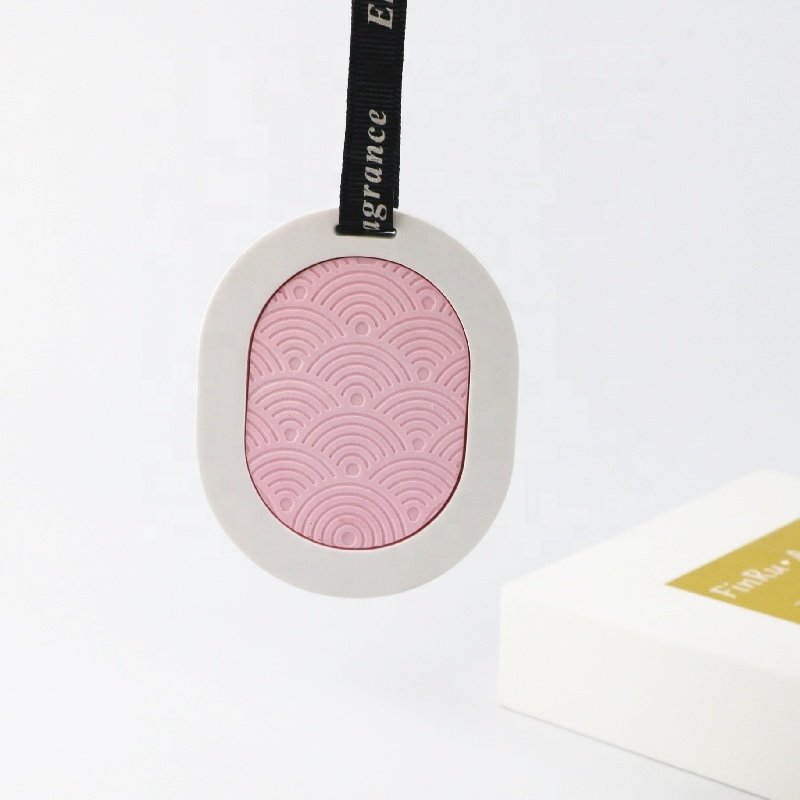 Color Matched Hanging Home Scented Ceramic Aroma Plaster Porcelain Fragrance Essential Oil Diffuser Car Wardrobe Air Freshener