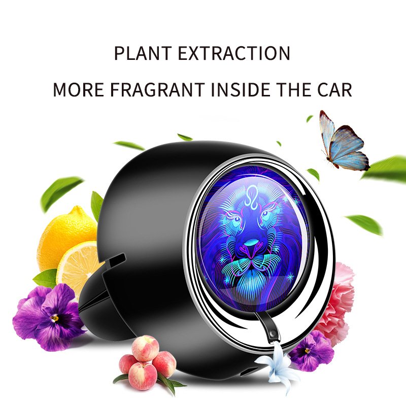 Hot sale selling twelve constellationvent clip Aromatherapy deodorant air freshener car perfume for vent clip