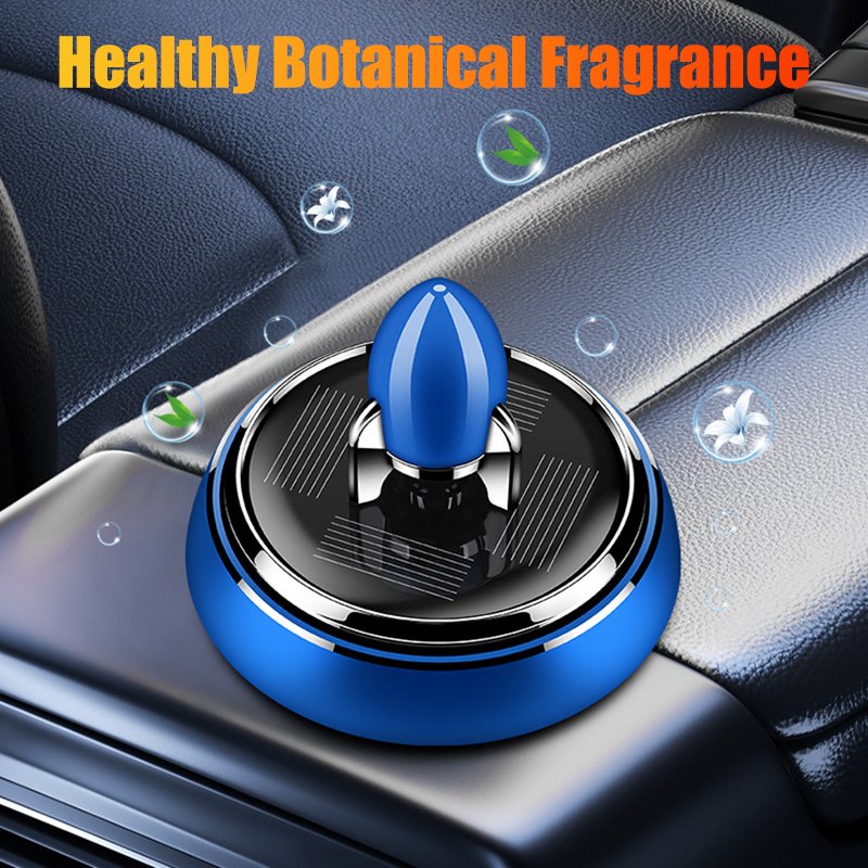 1set Car Solar Rocket Aromatherapy Car Rotating Aromatherapy Creative Purifying Air Freshene Car Perfume Decoration Accessories