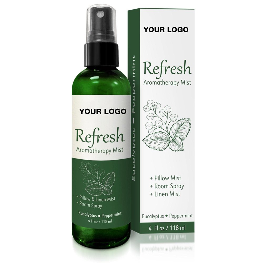 Peppermint & Eucalyptus Essential Oil Spray,Aromatherapy Pillow Mist Room Air Freshener Spray For Cars For Home