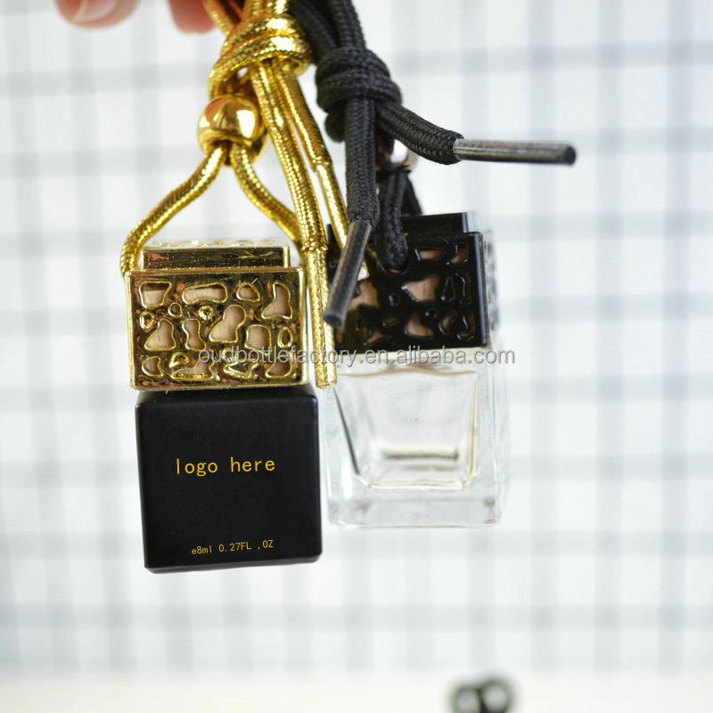 Wholesale Glass Bottle Hanging Decoration Accessories Perfumes 8ml 10ml Custom Car Air Freshener