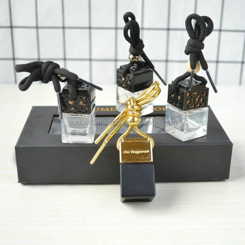 Wholesale Glass Bottle Hanging Decoration Accessories Perfumes 8ml 10ml Custom Car Air Freshener