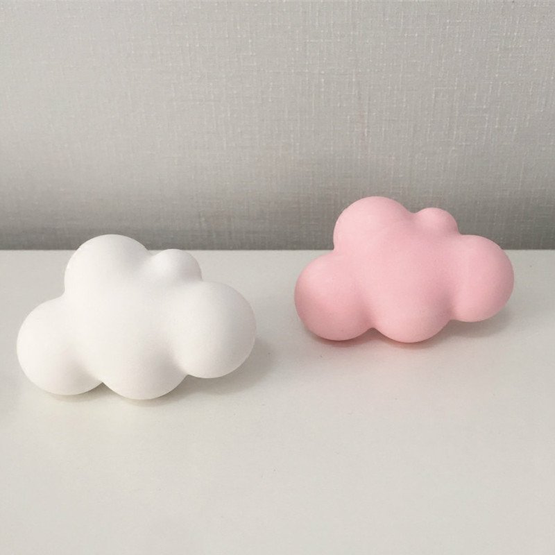 FinRu Creative Cloud Shaped Scented Ceramic Gypsum Car Vent Clip Essential Oil Diffuser Aroma Fragrance Car Air Freshener