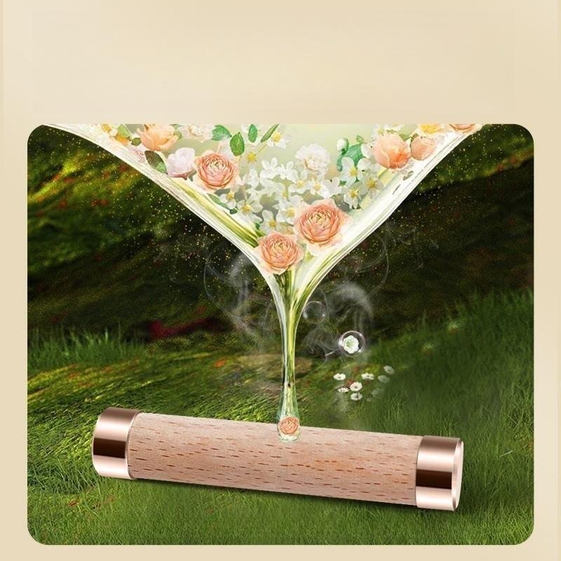 Custom logo wood car perfume vent clip freshener for air conditioner