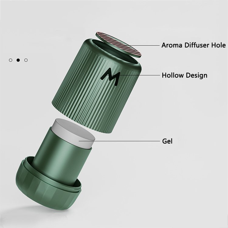 Car Odor Eliminator Adjustable No-Water Gel Fragrance Container Car Air Freshener Gel Perfume Home Air Freshener