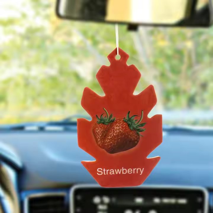 Air freshener logo double scent car odor fast delivery time custom paper car