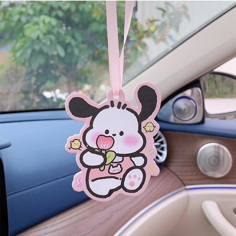 2024 all scents long lasting air freshener custom package backing cards print cartoon refresh paper car air fresheners