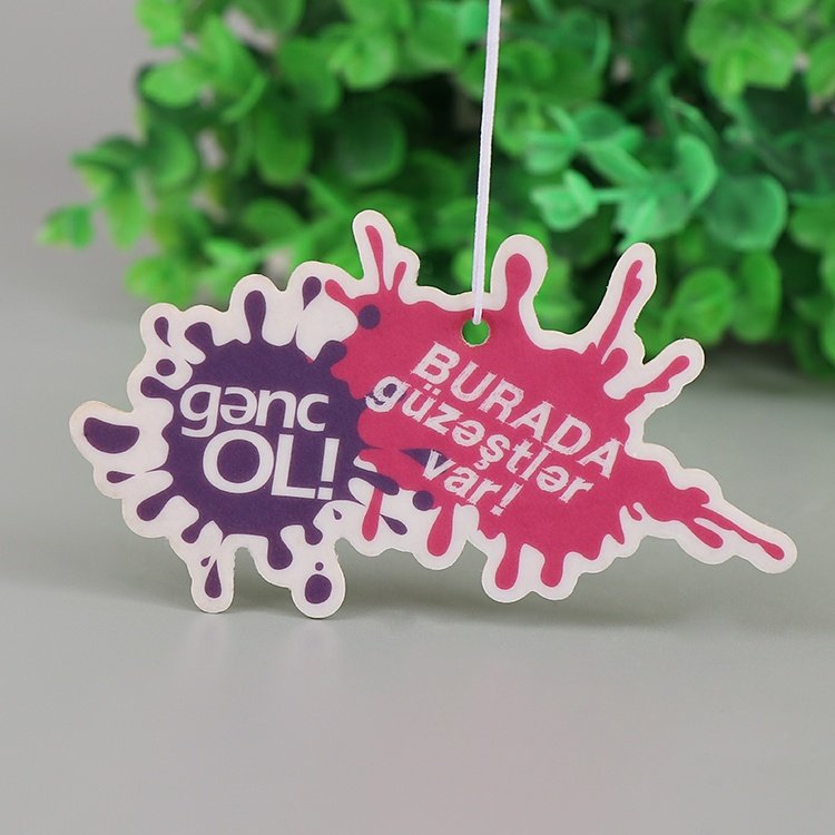 Popular Factory Price High Quality Wholesale Customized Design Customized Fragrance Hanging Paper Car Air Freshener