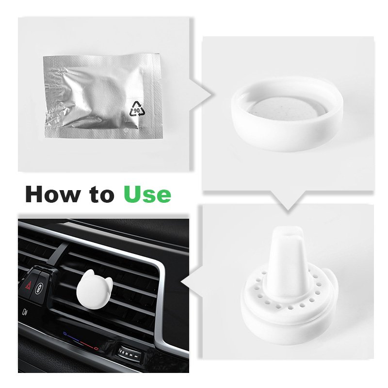 Custom Reusable Air Car Freshener Vent Fragrance For Car Vent Diffuser Bear Cute Car Air Freshener