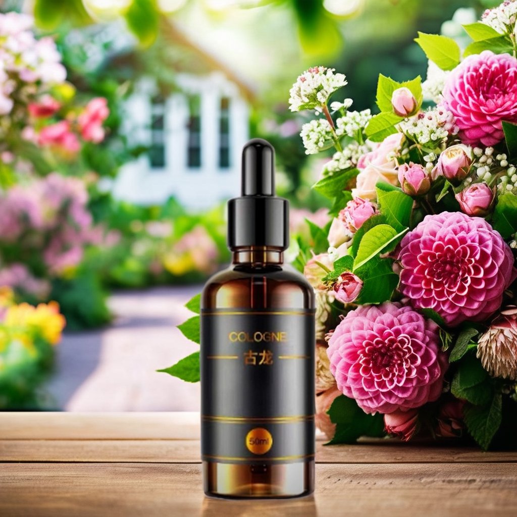 Luxury 50ml Car Air Freshener Modern Metal Car Perfume with Flower Pattern High-end Fragrance Oil in Luxury Bottle