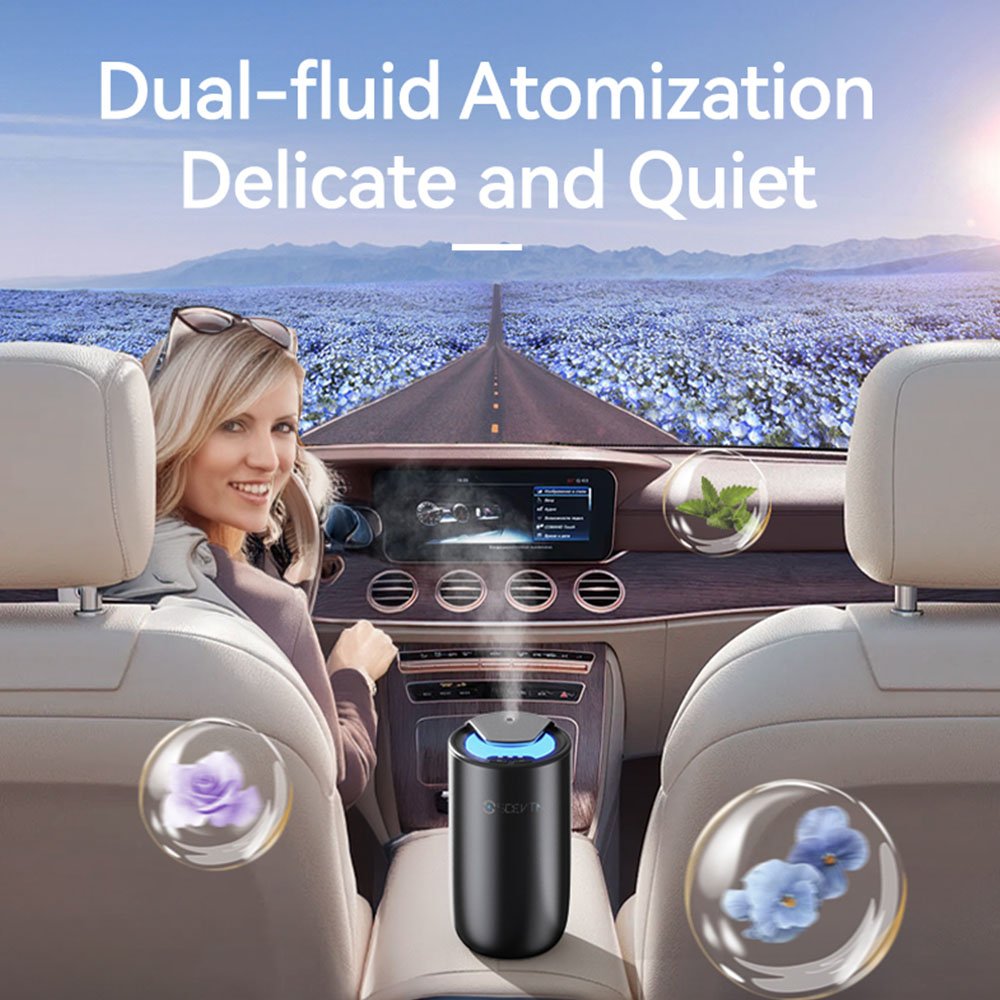 SCENTA Hot Sale Luxury USB Rechargeable Mini Perfume Diffuser,Custom Logo Portable Intelligent Scent Nebulizer Diffuser for Car