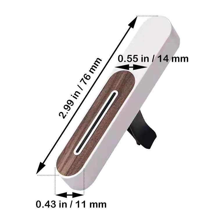 Customized Logo Genral Wood Metal Light Weight Design Car Air Perfume Bottles Liquid Auto Sticks Replace Simple