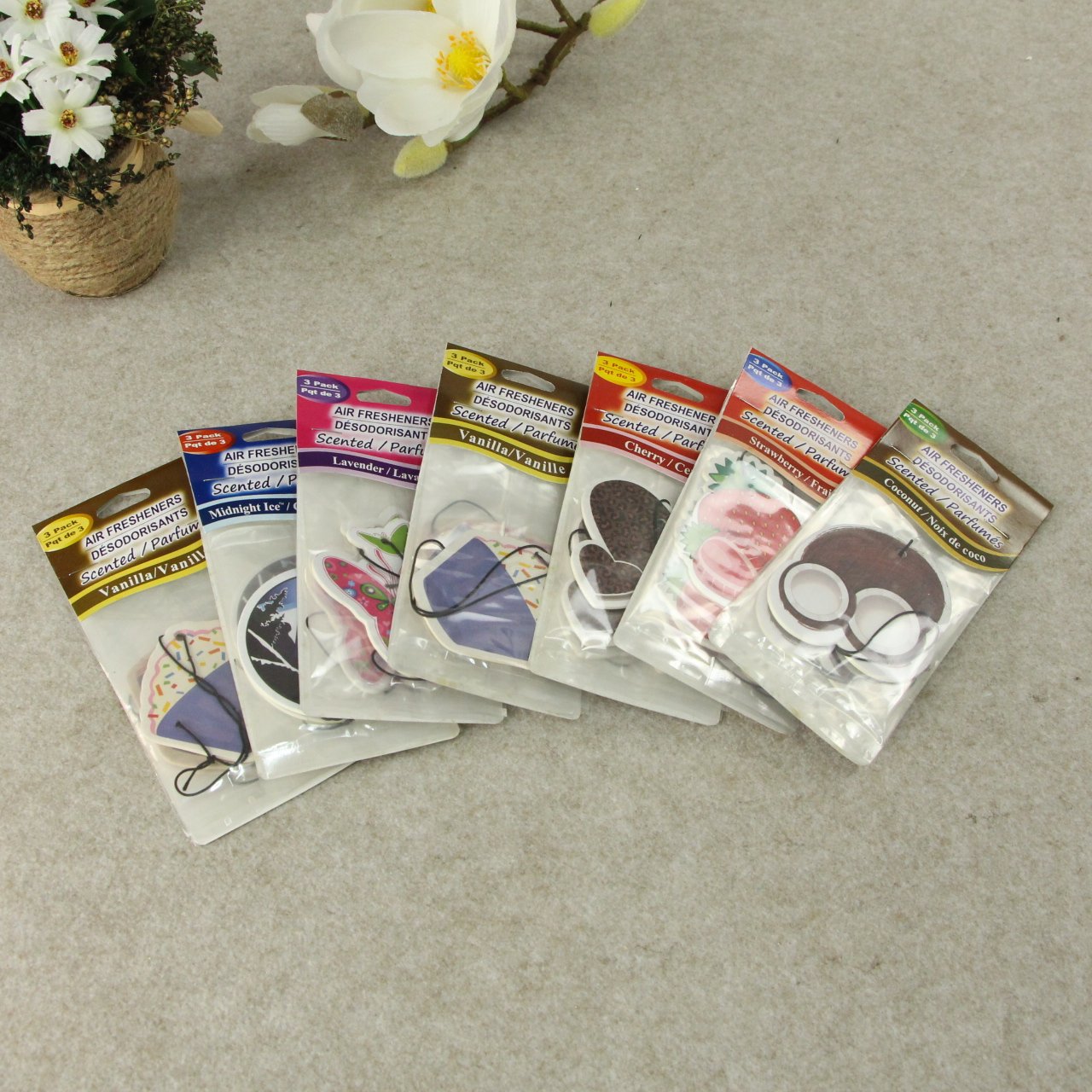 Luxury Refresh Paper Car Hanging Interior Smell Air Freshener Wholesale Custom Logo Auto Fragrance Perfume