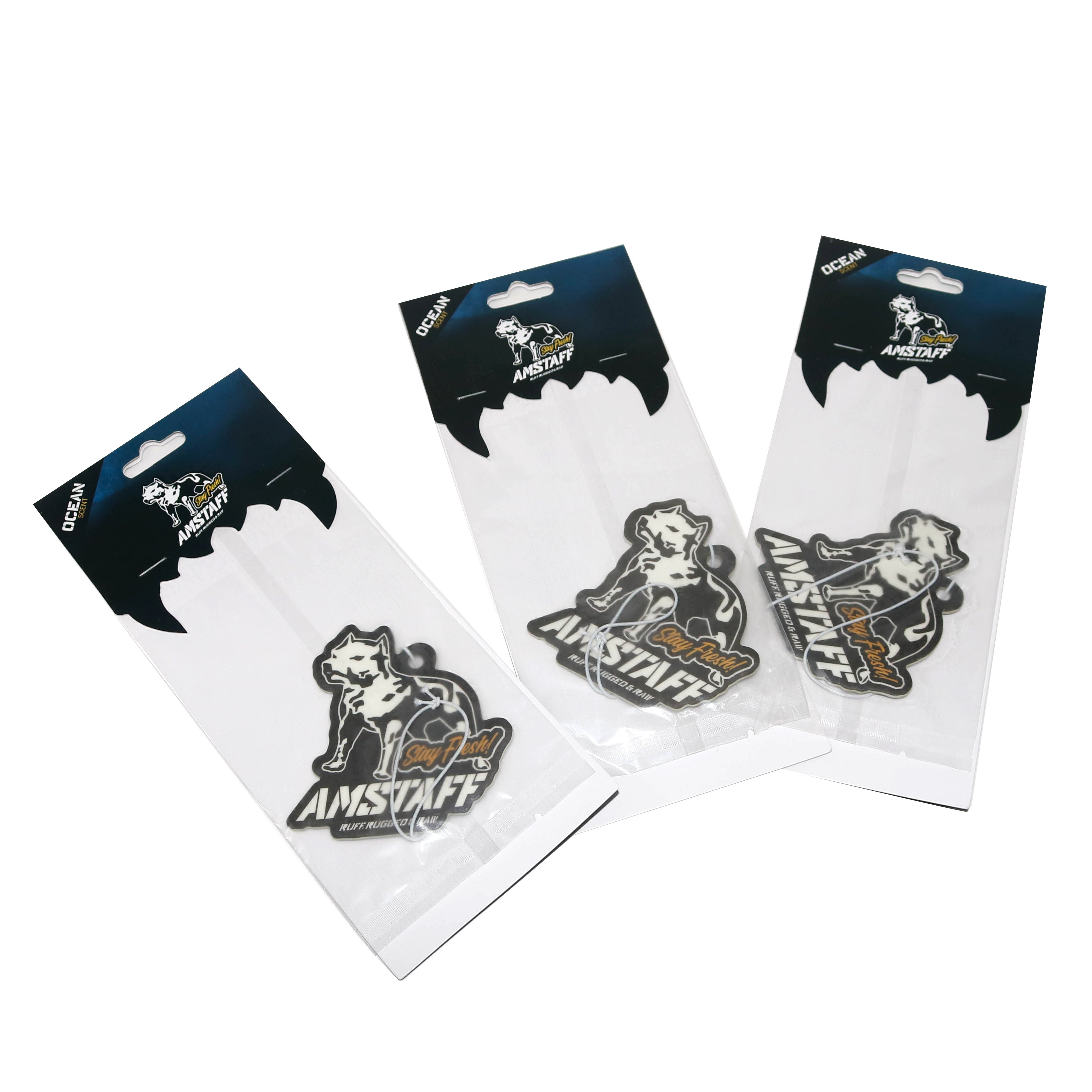 Logo Printed Custom Air Freshener/Promotional Car Air Freshener/Hanging Paper Air Fresher