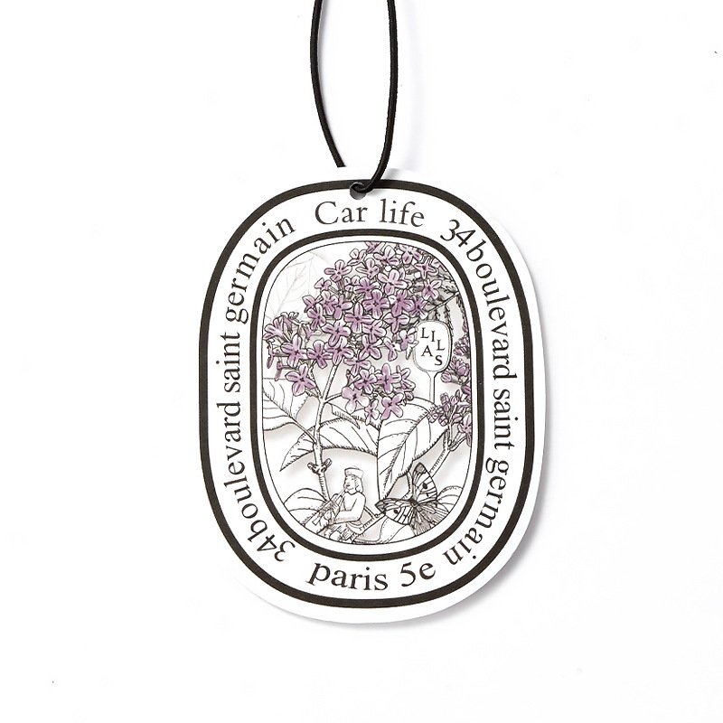 Custom car freshener hanging scented paper card natural aroma paper air freshener