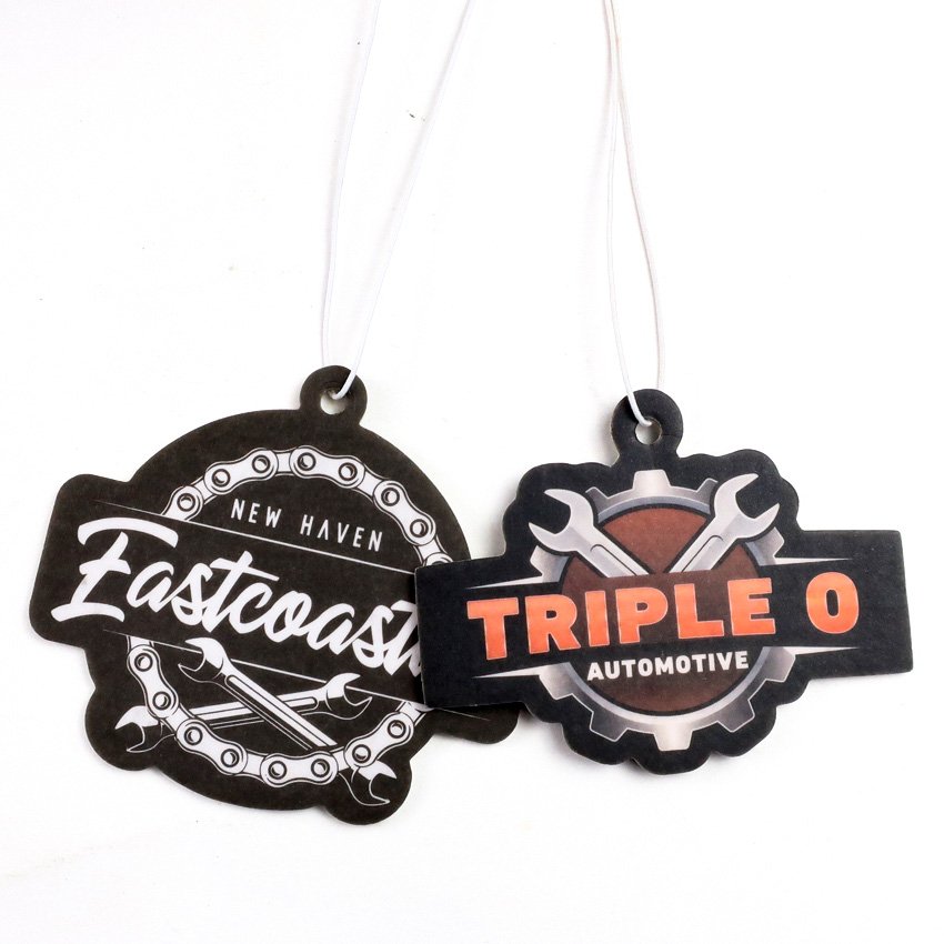 personalized Custom logo Paper Car Hanging Car Air fragrance Freshener for Different Shapes Scents
