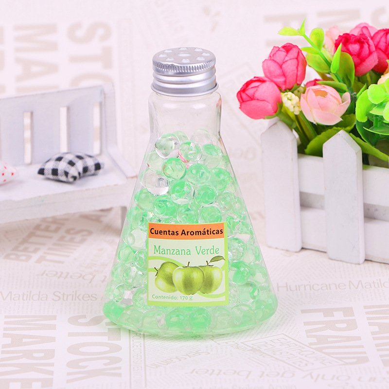 Creative Triangle Bottle Home Air Freshener Crystal Fragrance Beads Long Lasting Scent Gel Beads Deodorizer Air Freshener In Car