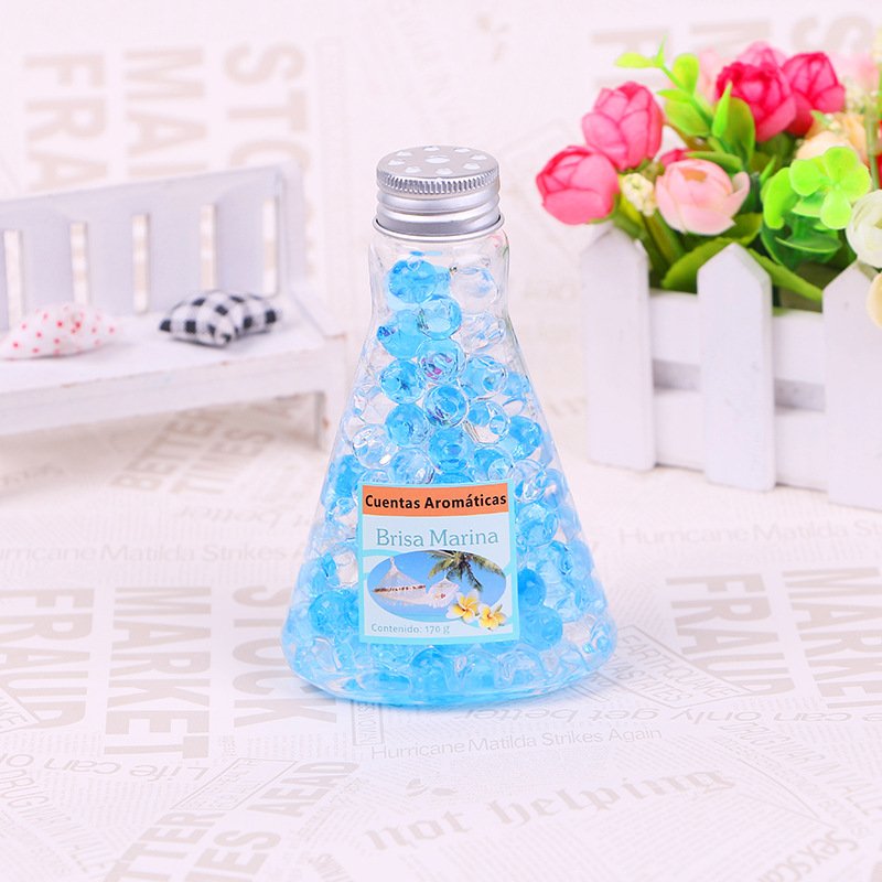 Creative Triangle Bottle Home Air Freshener Crystal Fragrance Beads Long Lasting Scent Gel Beads Deodorizer Air Freshener In Car