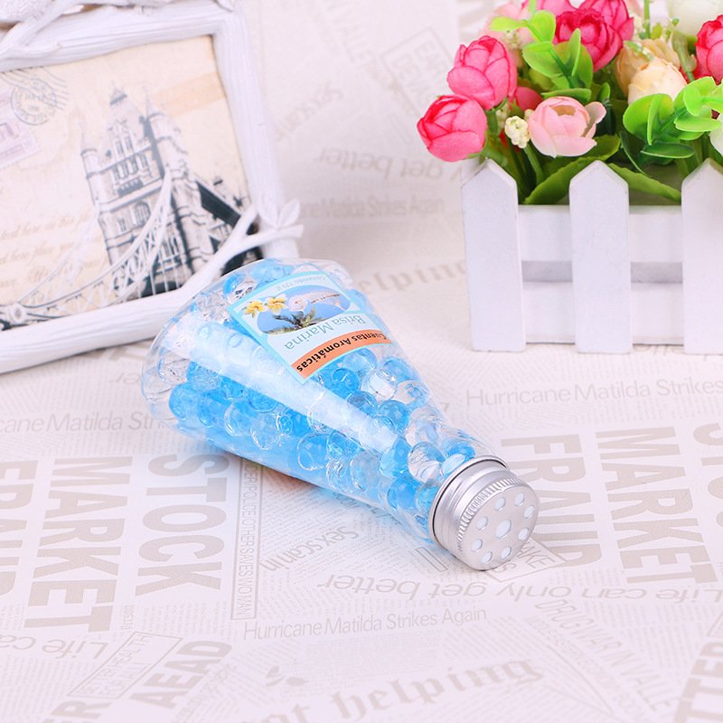 Creative Triangle Bottle Home Air Freshener Crystal Fragrance Beads Long Lasting Scent Gel Beads Deodorizer Air Freshener In Car