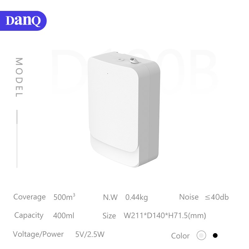 DANQ Wholesale Mini Portable Pure Oil Diffuser Fragrance Oil Machine hotel lobby Aroma Diffuser
