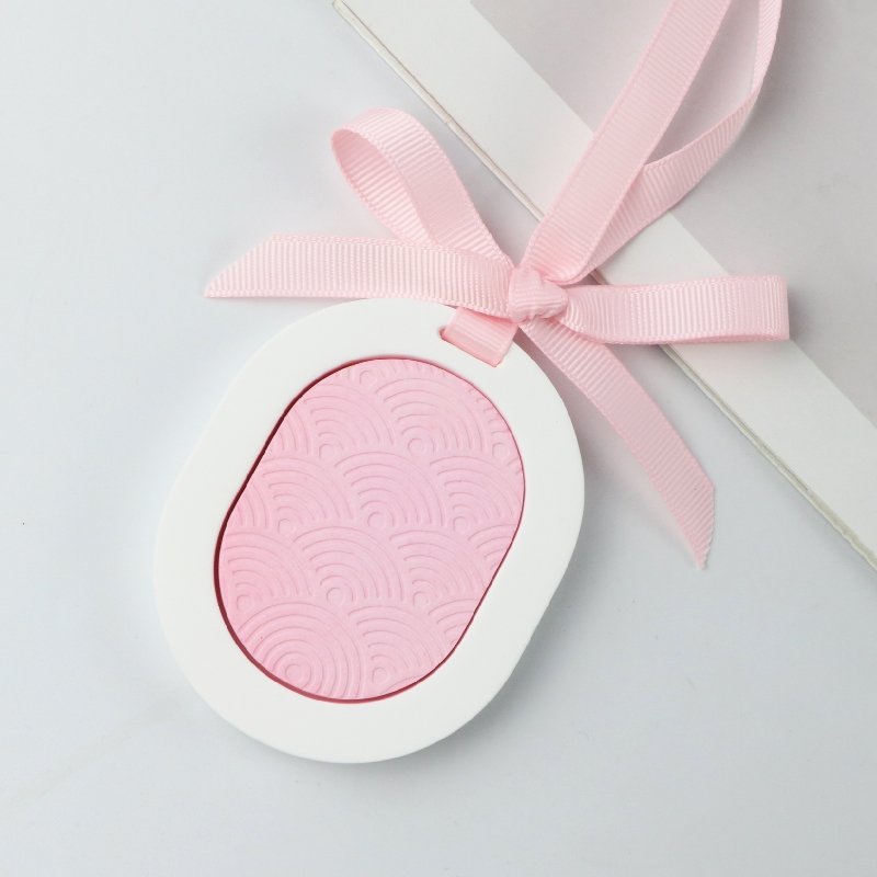 Hot Sale Hanging Car Wardrobe Air Freshener Scented Ceramic Aroma Plaster Porcelain Flower Fragrance Essential Oil Diffuser