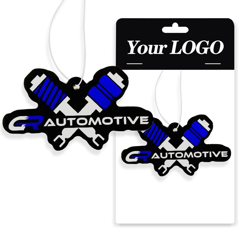 Factory custom logo paper car hanging car air fragrance freshener for different shapes scents