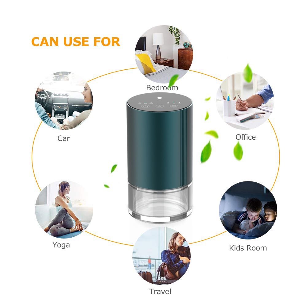 New Design Visible Capacity USB Aroma Diffuser Electric Fragrance Car Air Freshener Pure Essential Oil Car Diffuser