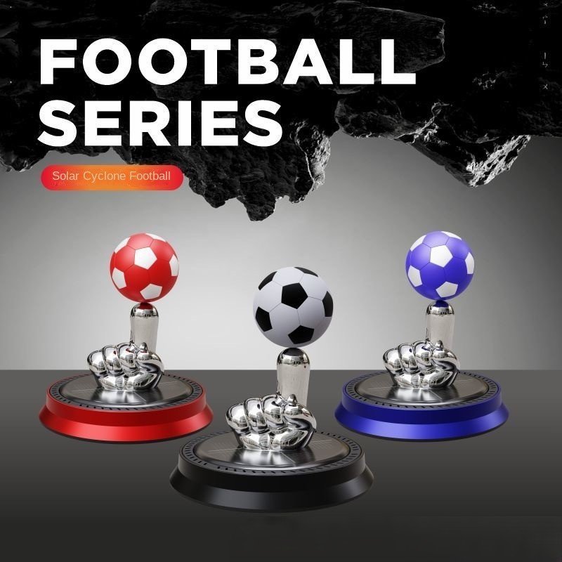 Solar Rotary Football Solar Car Aromatherapy Perfume Diffuser Car Interior Decoration Fragrance Air Freshener