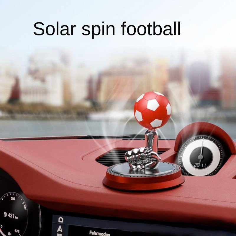 Solar Rotary Football Solar Car Aromatherapy Perfume Diffuser Car Interior Decoration Fragrance Air Freshener