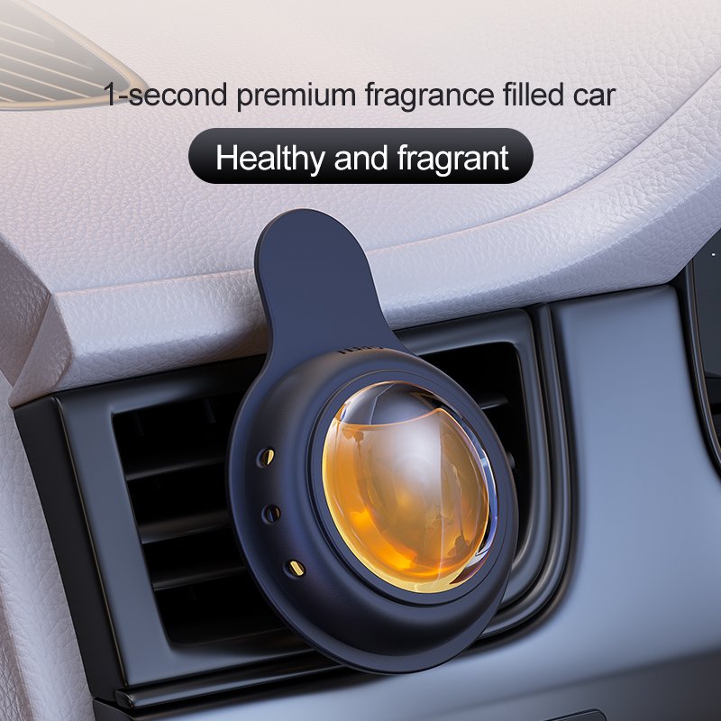 New aromatherapy car air freshener conditioning outlet clips natural odor perfume round breathable film Customizable fragrance