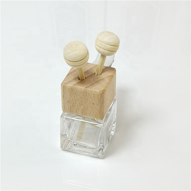 Luxury Car Air Freshener Diffuser Empty Bottle Auto Accessory Clip Solid Metal Glass Air Conditioner Vent Pendant Essential Oil