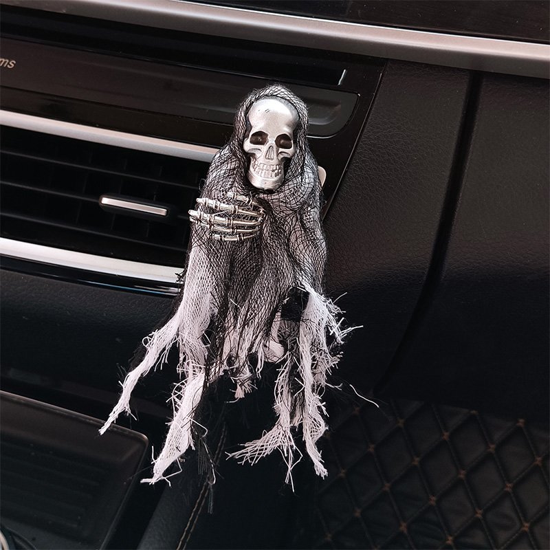 Skull car aromatherapy car air outlet solid perfume car interior decoration ornaments