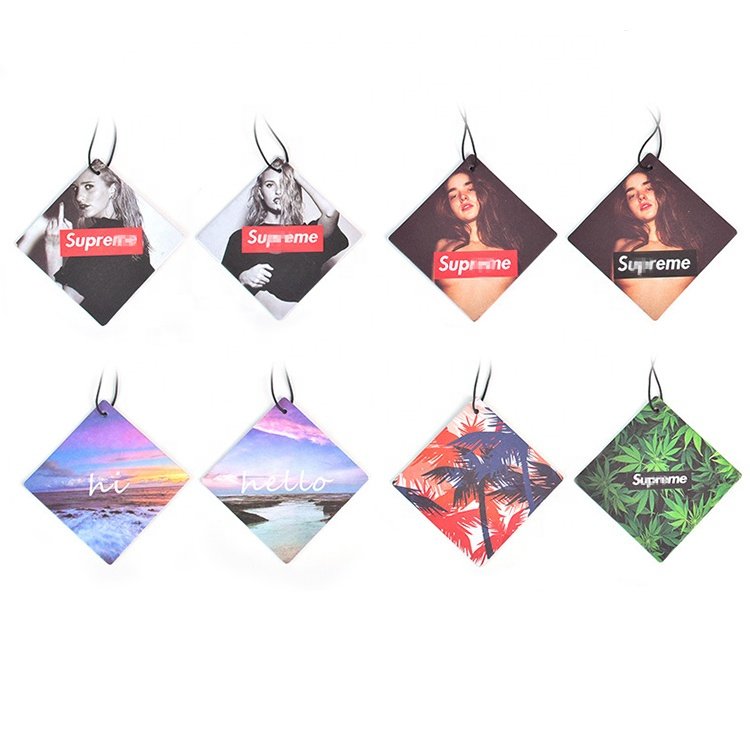 Hot sale heat press printing gel sublimation blanks car air freshener women