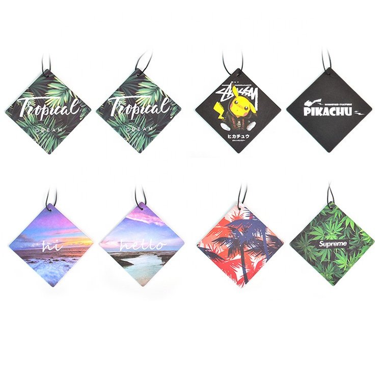 Hot sale heat press printing gel sublimation blanks car air freshener women