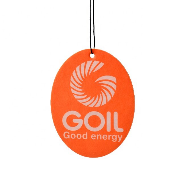 Custom shape design Logo scented fragrance card hanging paper air freshener car air freshener