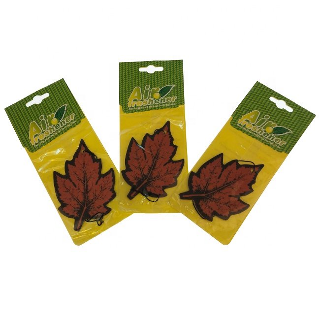 Custom shape design Logo scented fragrance card hanging paper air freshener car air freshener
