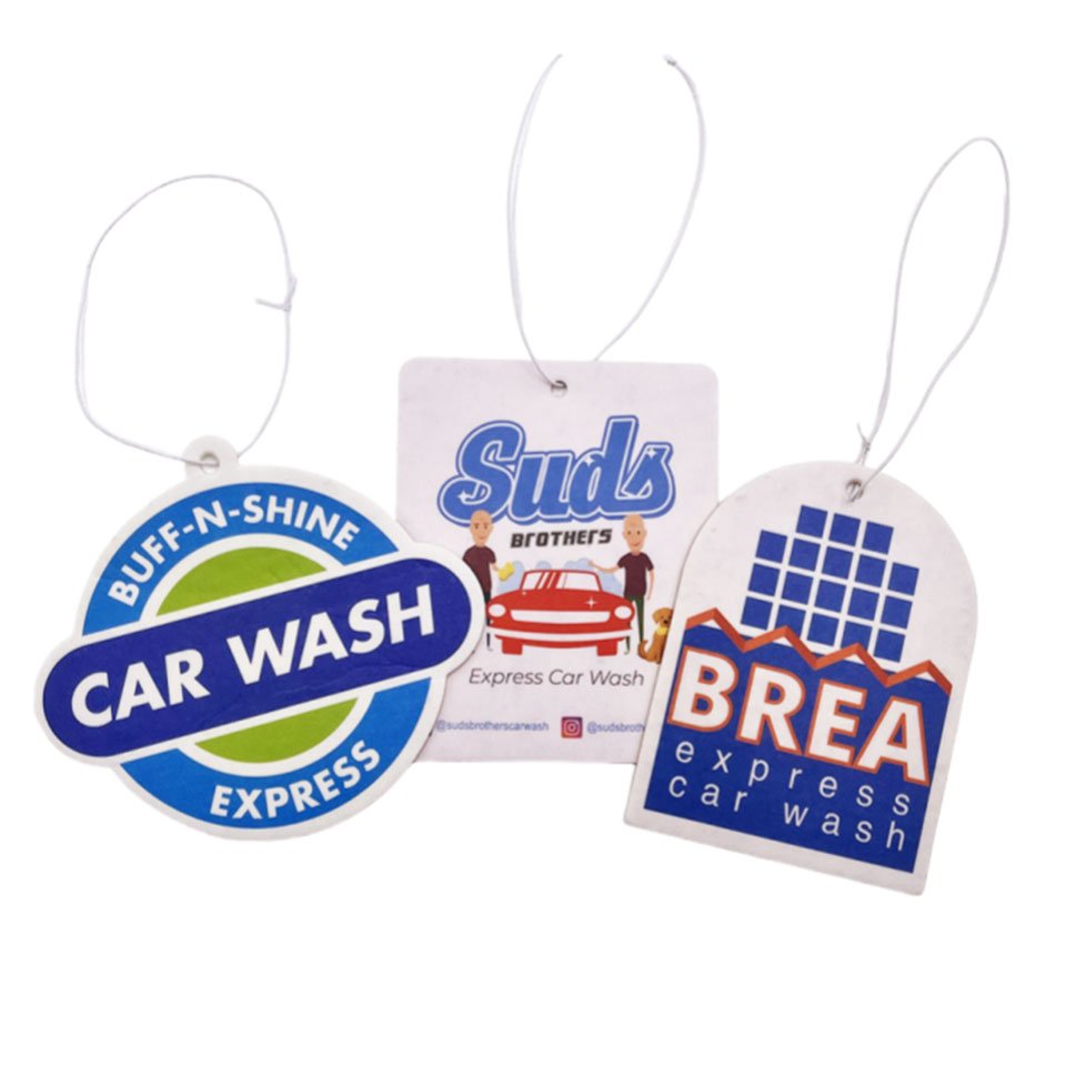 Promotional Custom Paper Hanging Car Air Freshener Paper Car Air Freshener Cute Air Freshener Car Paper