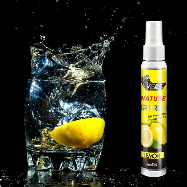 60ml mini spray air freshener for the car feeling natural fresh lemon