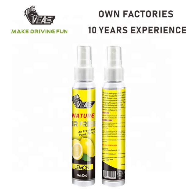 60ml mini spray air freshener for the car feeling natural fresh lemon