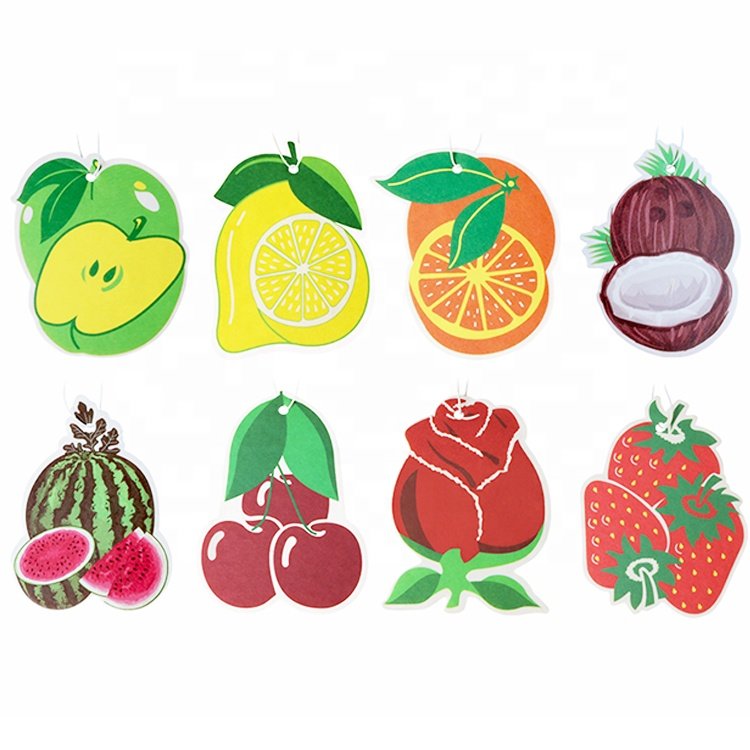 Musk Car Oodors Different Shapes Personalized Custom Logo Paper Hanging Car Air fragrance Freshener