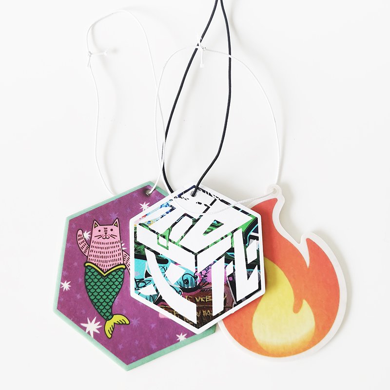 Cheap Price different shapes scents Custom paper hanger car air freshener