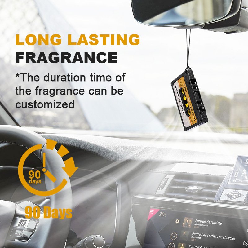 Masthome Creative Audio Cassette Design Hanging Car Air Freshener Aroma Diffuser TPR Custom Car Scents Air Freshener