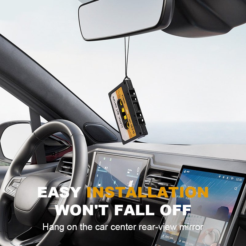 Masthome Creative Audio Cassette Design Hanging Car Air Freshener Aroma Diffuser TPR Custom Car Scents Air Freshener