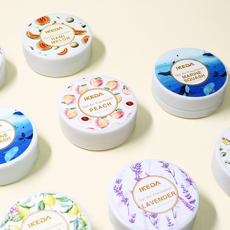 IKEDA New Product Personalised Gel Air Freshener Car Freshener Gel Air Freshener For In-Vehicle