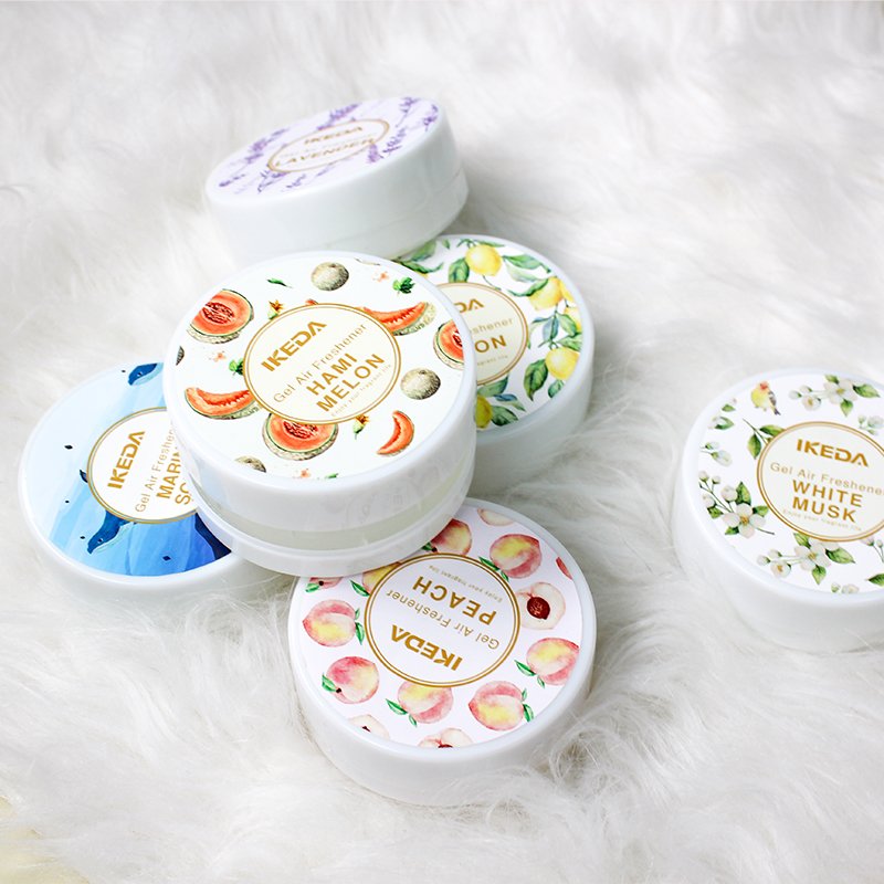 IKEDA New Product Personalised Gel Air Freshener Car Freshener Gel Air Freshener For In-Vehicle