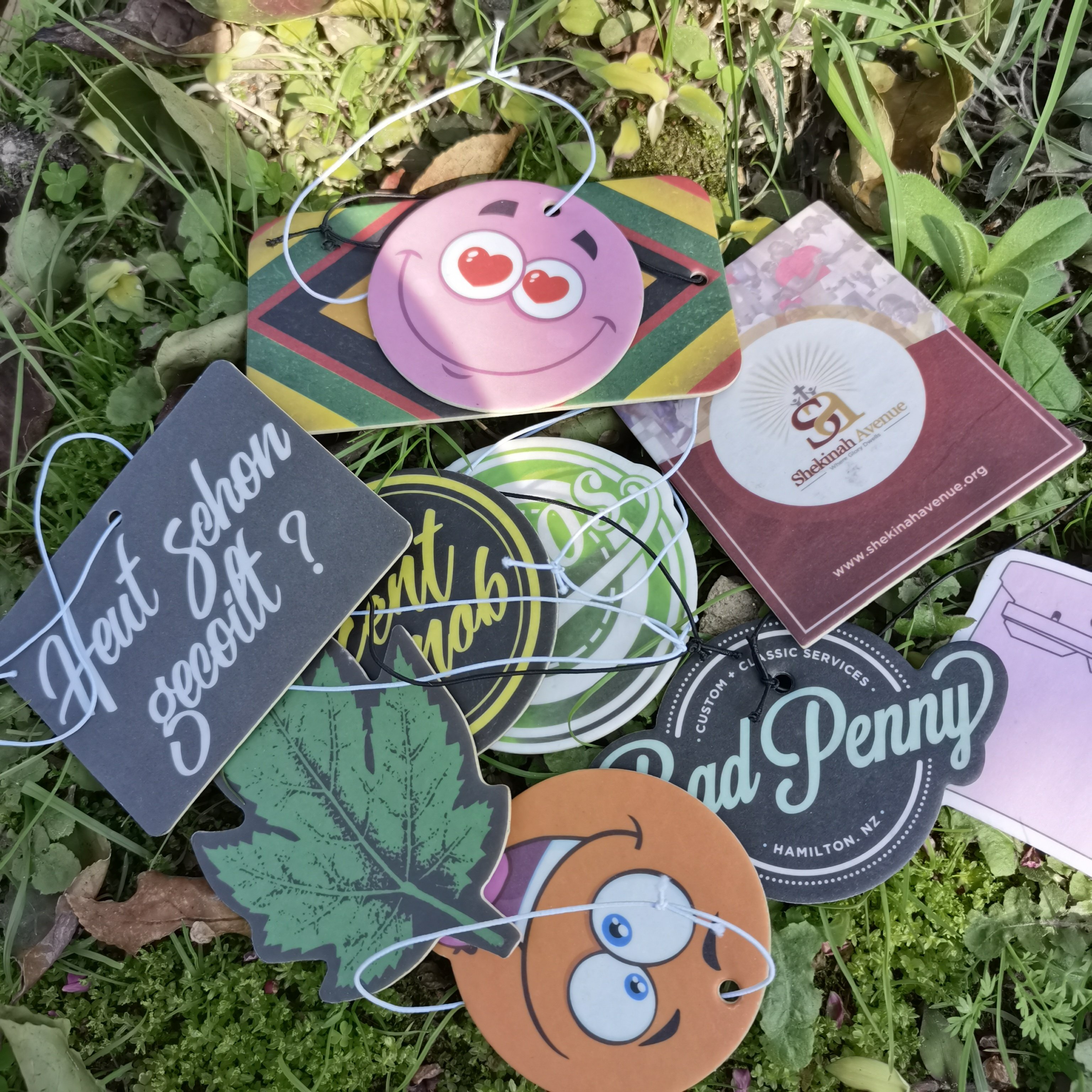 Custom Design Logo Paper Hanging Car Air Freshener With Long Lasting