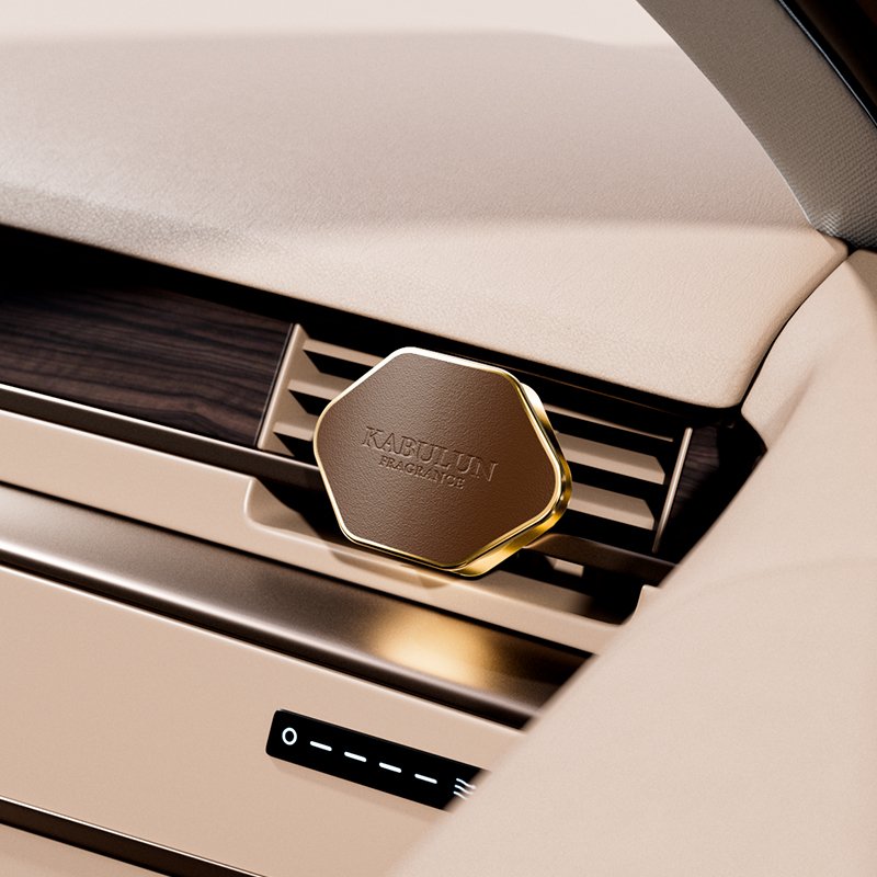 Modern Car Air Conditioner Aromatherapy Air Purifier Solid Fragrance Spray Cologne Fresh Air Perfume Made Aluminum Alloy in-car